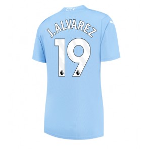 Manchester City Julian Alvarez #19 Hjemmebanetrøje Dame 2023-24 Kort ærmer